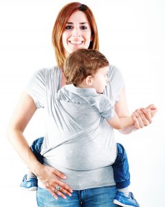 camiseta portabebe quokkababy con niño grande